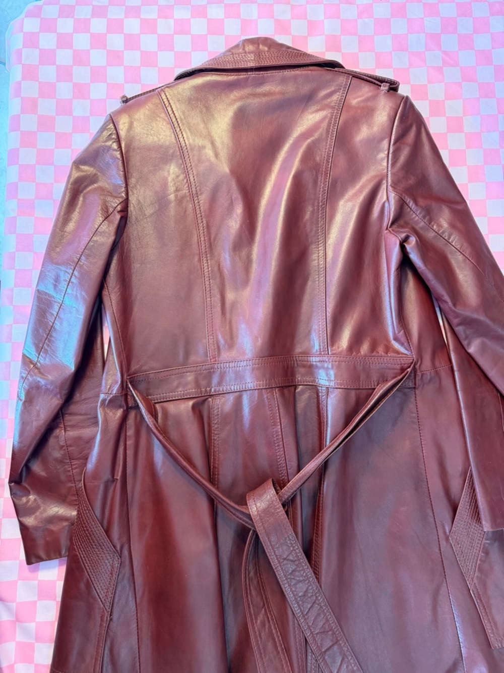 Vintage Wilsons Burgandy Leather Jacket - Picture 12 of 13